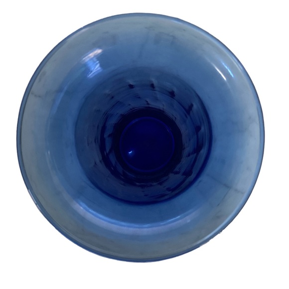 Vintage Hand Blown Cobalt Blue Glass Vase - Picture 12 of 13